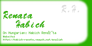renata habich business card